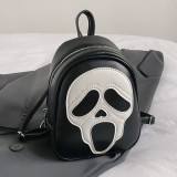 White Casual Patchwork Contrast Bags