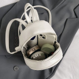 White Casual Patchwork Contrast Bags