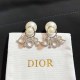 Silver Elegant Simplicity Letter Patchwork Earrings