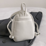 White Casual Patchwork Contrast Bags