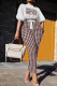 White Pink Casual Print Basic O Neck Half Sleeve Two Pieces