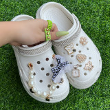 White Casual Hollowed Out Patchwork Round Comfortable Shoes