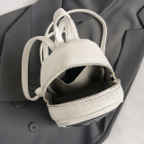 White Casual Patchwork Contrast Bags