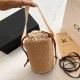 Khaki Street Simplicity Letter Patchwork Draw String Bags(Without Box)