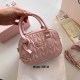Pink Simplicity Letter Patchwork Zipper Bags