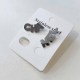 Silver Simplicity Letter Patchwork Earrings