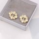 Light Color Vintage Letter Rhinestone Earrings