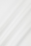 White Sexy Solid Hollowed Out Backless Halter Long Dress Dresses