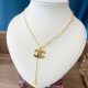 Gold Simplicity Letter Chains Necklaces