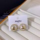 Gold Celebrities Simplicity Letter Patchwork Earrings