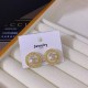 Gold Elegant Simplicity Letter Patchwork Rhinestone Earrings