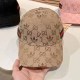 Deep Coffee Street Letter Patchwork Hat