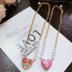 Pink Simplicity Letter Chains Necklaces