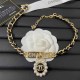 Black Gold Elegant Letter Patchwork Pearl Necklaces