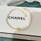 Gold Simplicity Letter Rhinestone Necklaces