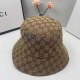 Deep Coffee Street Letter Patchwork Hat