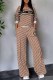 Coral Powder Casual Street Print Letter O Neck Long Sleeve Two Pieces