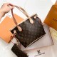 Apricot Brown Elegant Letter Patchwork Bags
