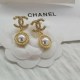 Gold Elegant Letter Patchwork Earrings