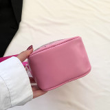 Pink Casual Print Patchwork Zipper Bags