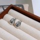Silver Simplicity Geometric Letter Earrings