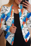 Multicolor Casual Print Cardigan Outerwear