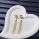 Gold Street Letter Tassel Earrings