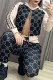 Khaki Casual Print Patchwork Letter Zipper Collar Long Sleeve Two Pieces