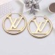 Gold Street Simplicity Letter Patchwork Earrings