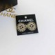 Gold Elegant Letter Patchwork Rhinestone Earrings