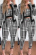 Black Casual Print Patchwork Cardigan Pants O Neck Long Sleeve Three Piece Set