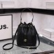 Black Simplicity Letter Draw String Bags