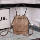 Khaki Simplicity Letter Draw String Bags