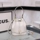 White Simplicity Letter Draw String Bags