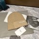 Khaki Street Simplicity Letter Patchwork Hat