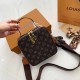 Brown Vintage Letter Zipper Bags(Without Box)