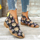 Black Casual Patchwork Pointed Comfortable Out Door Shoes (Heel Height 1.37in)