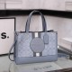 Blue Elegant Geometric Patchwork Bags