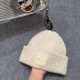 Cream White Street Letter Patchwork Hat