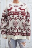 White Casual Patchwork Basic O Neck Tops