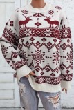 White Casual Patchwork Basic O Neck Tops