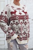 White Casual Patchwork Basic O Neck Tops