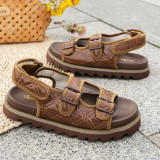 Green Casual Daily Patchwork Solid Color Round Comfortable Out Door Shoes