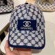 Navy Blue Street Letter Patchwork Hat