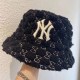 Black Street Letter Patchwork Hat
