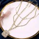 Gold Street Simplicity Letter Chains Necklaces
