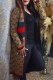 Brown Casual Letter Patchwork Hooded Collar Tops