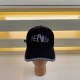 Black Street Letter Embroidered Hat
