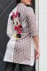 Light Color Casual Character Print Patchwork Letter Turn-back Collar Outerwear