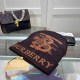 Deep Coffee Street Letter Patchwork Hat